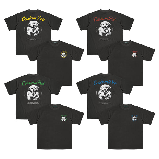 "CUSTOM DOG TEE #3" BLACK / MEDIUM FIT