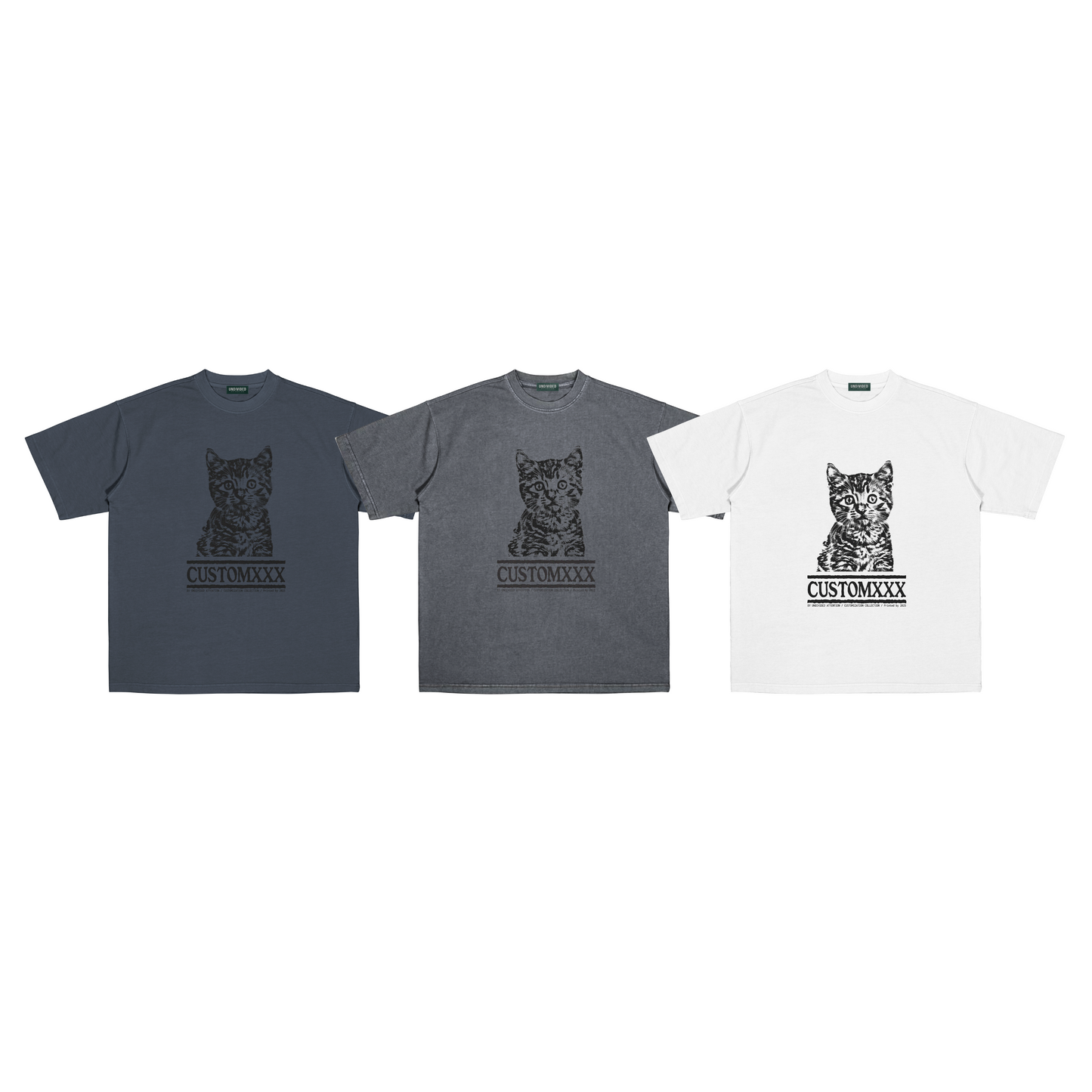 "CUSTOM PET TEE #1" WHITE / OVERSIZED FIT