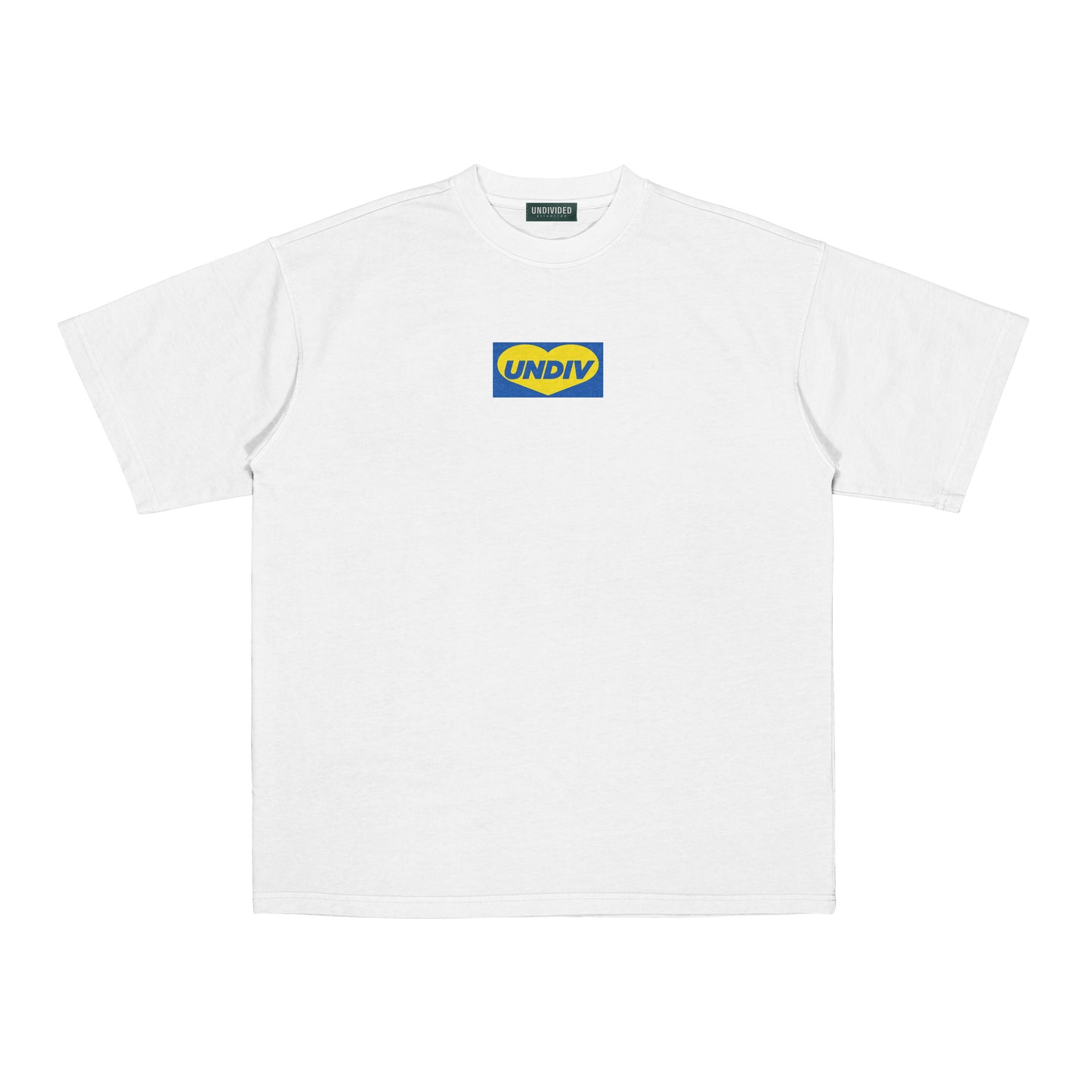 "UNDIVIDED BOX LOGO" WHITE / MEDIUM FIT