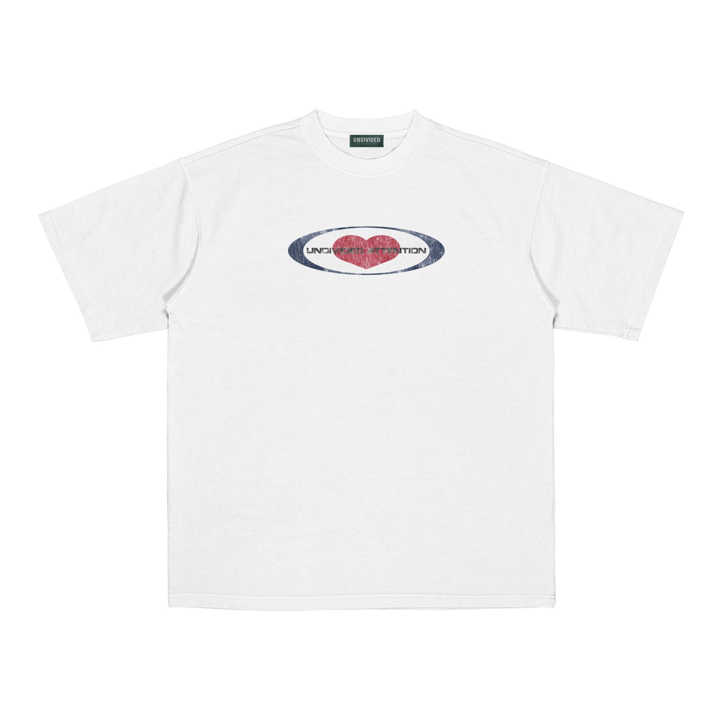 "TAGET HEART" WHITE / MEDIUM FIT