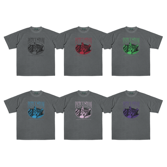 "CUSTOM PET TEE #2" GREY / MEDIUM FIT