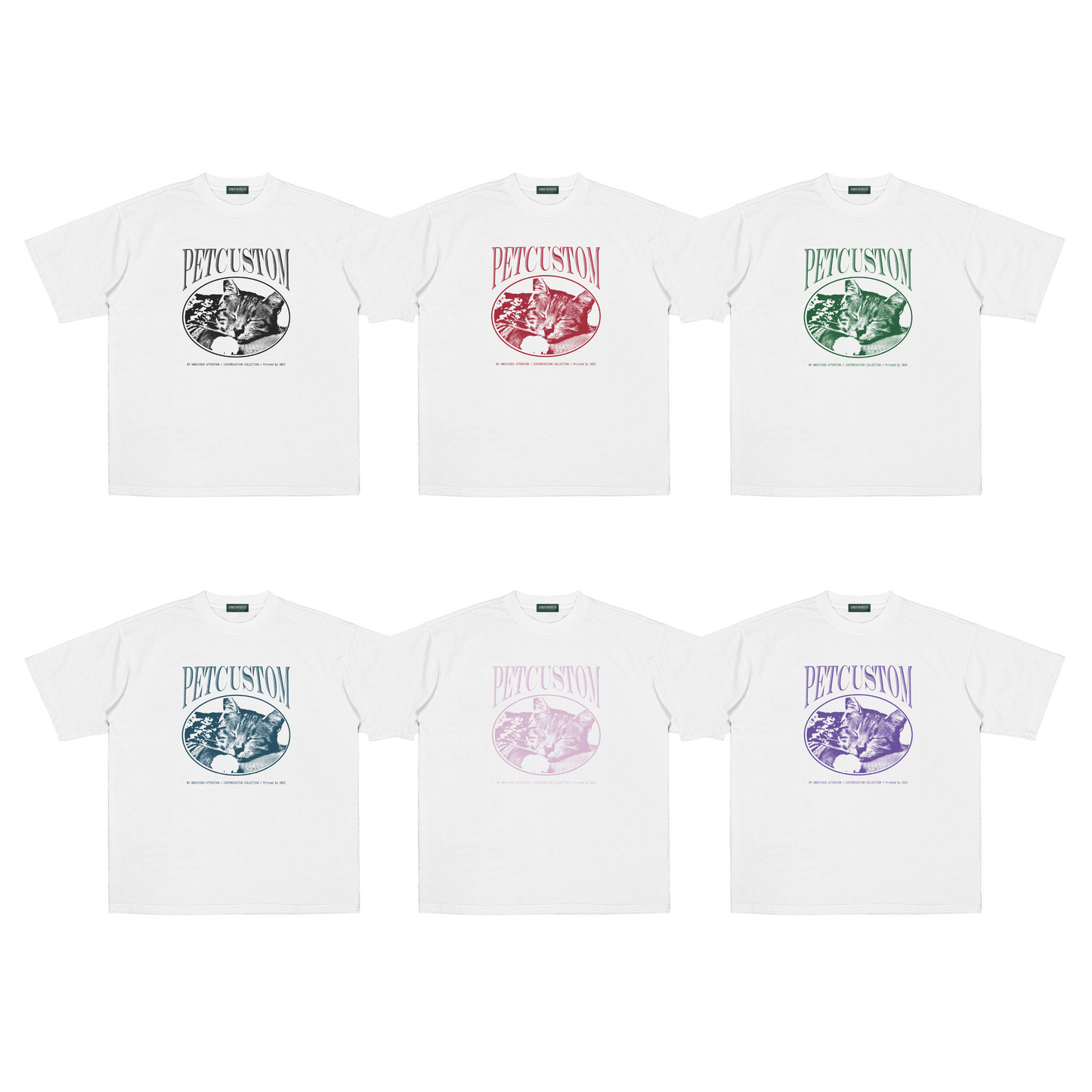 "CUSTOM PET TEE #2" WHITE / MEDIUM FIT