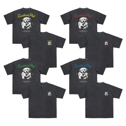 "CUSTOM DOG TEE #3" BLACK / MEDIUM FIT