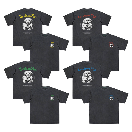 "CUSTOM DOG TEE #3" BLACK / MEDIUM FIT