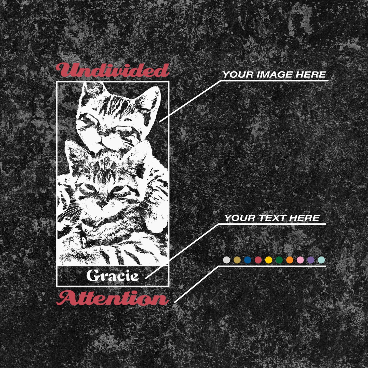 "CUSTOMIZATION #5" BLACK / HOODIES