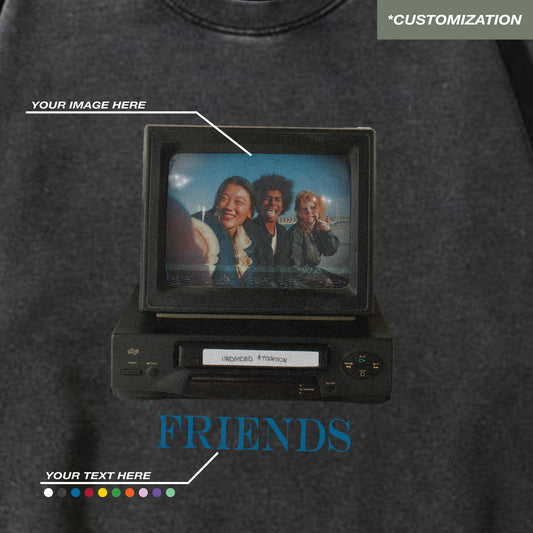 "TELEVISION - CUSTOMIZATION" BLACK / SWEATSHIRT