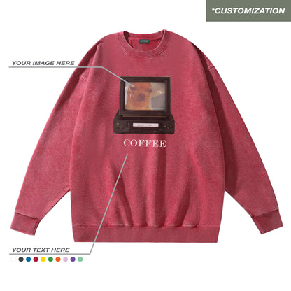 "TELEVISION - CUSTOMIZATION" RED / SWEATSHIRT