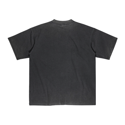 "MEOW MEOW MEOW" WASHED BLACK / MEDIUM FIT