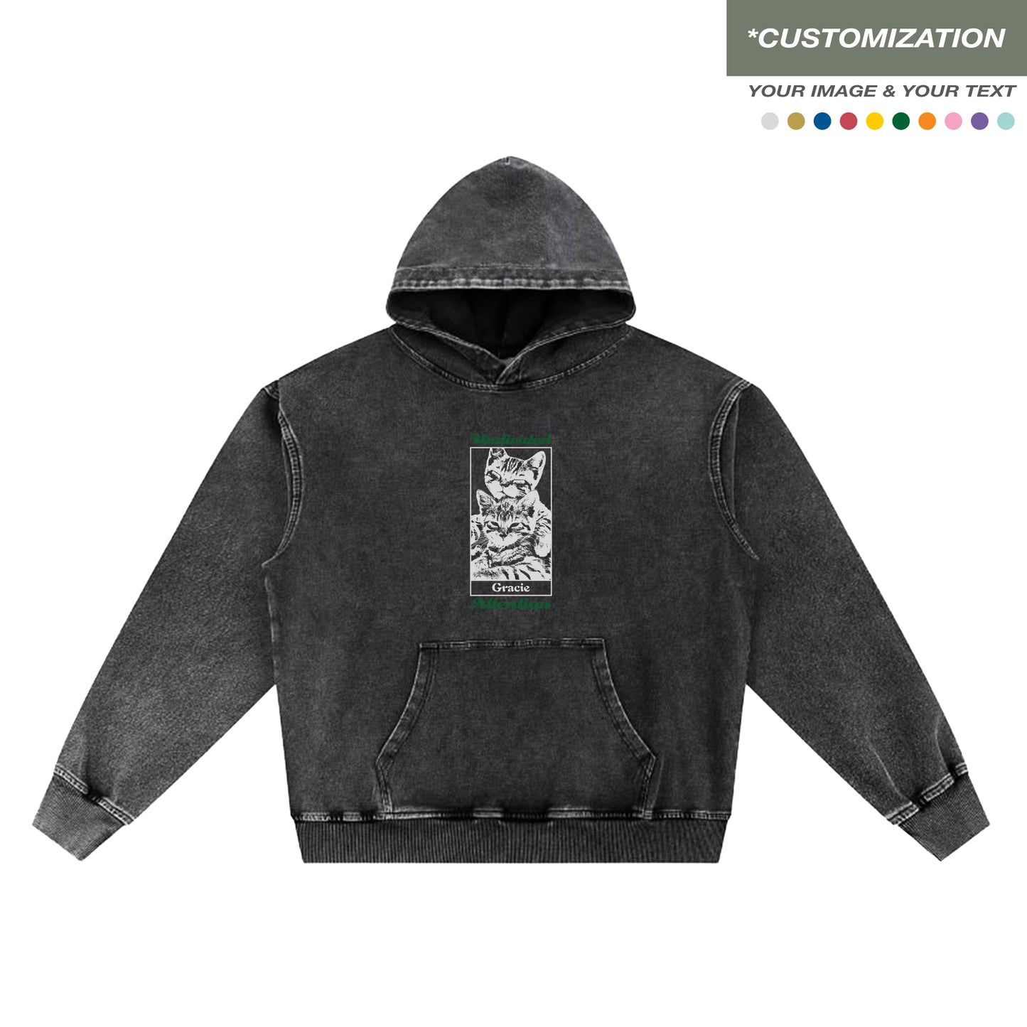 "CUSTOMIZATION #5" BLACK / HOODIES