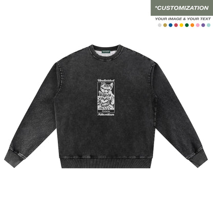 "CUSTOMIZATION #5" BLACK / SWEATSHIRT