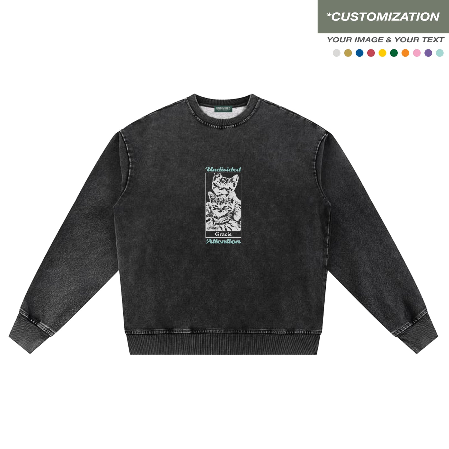 "CUSTOMIZATION #5" BLACK / SWEATSHIRT