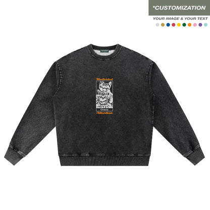 "CUSTOMIZATION #5" BLACK / SWEATSHIRT