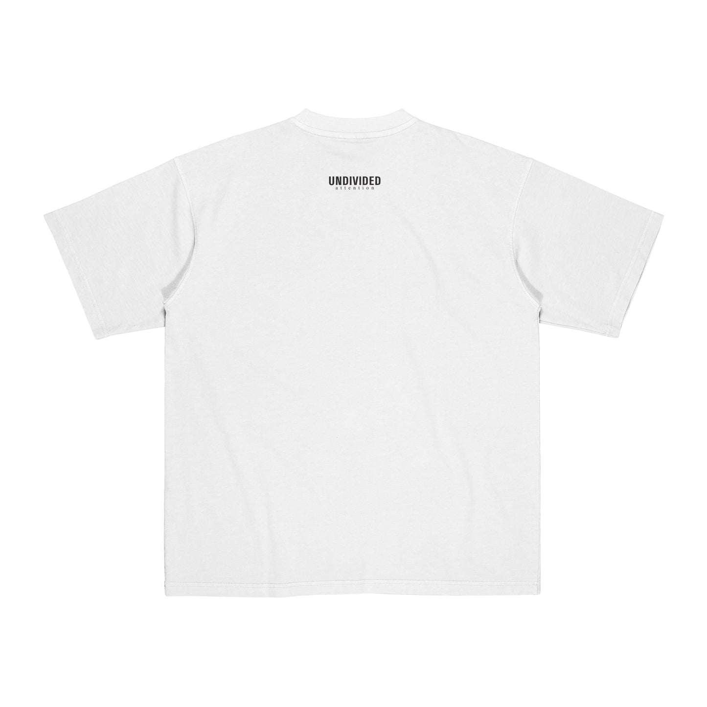 "I LOVE UNDIVIDED ATTENTION" WHITE / MEDIUM FIT