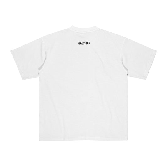 "I LOVE UNDIVIDED ATTENTION" WHITE / MEDIUM FIT