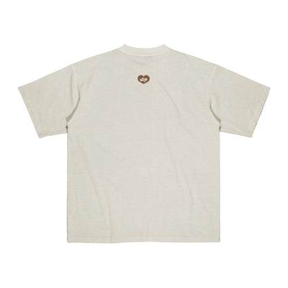 "UNDIVIDED BOX LOGO" BEIGE / MEDIUM FIT