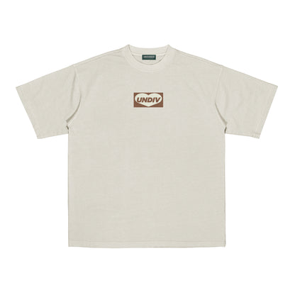 "UNDIVIDED BOX LOGO" BEIGE / MEDIUM FIT
