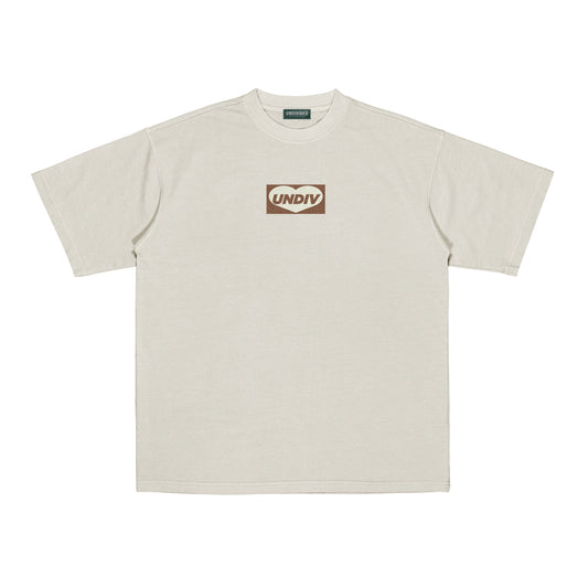 "UNDIVIDED BOX LOGO" BEIGE / MEDIUM FIT