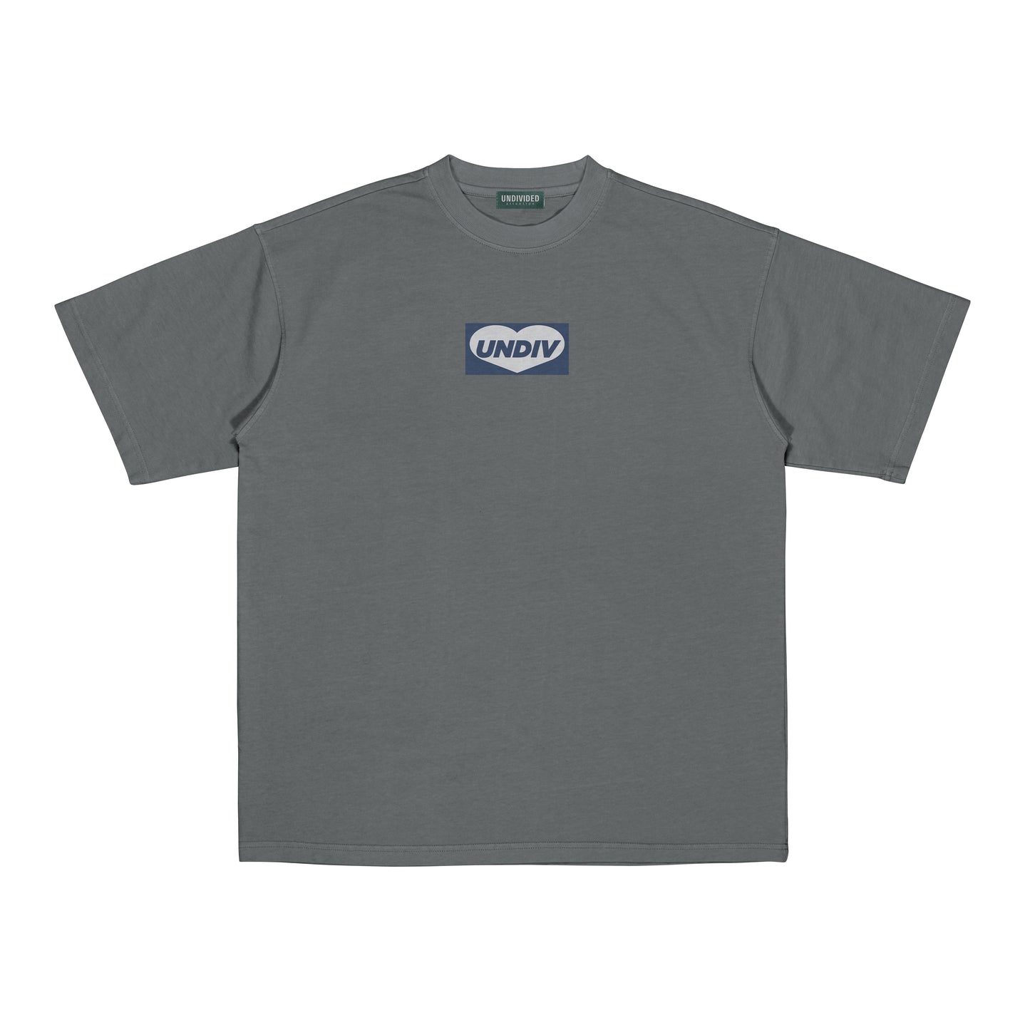 "UNDIVIDED BOX LOGO" GREY / MEDIUM FIT