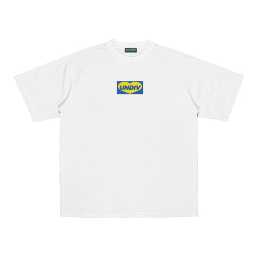 "UNDIVIDED BOX LOGO" WHITE / MEDIUM FIT