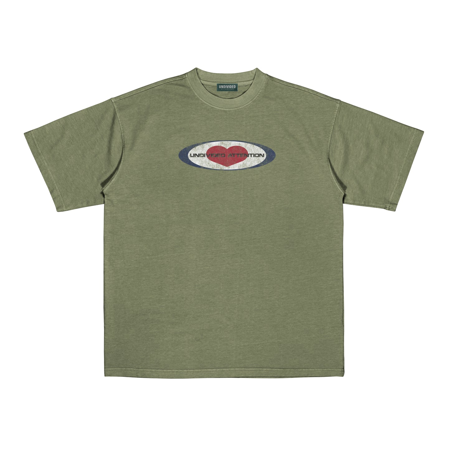 "TAGET HEART" OLIVE / MEDIUM FIT