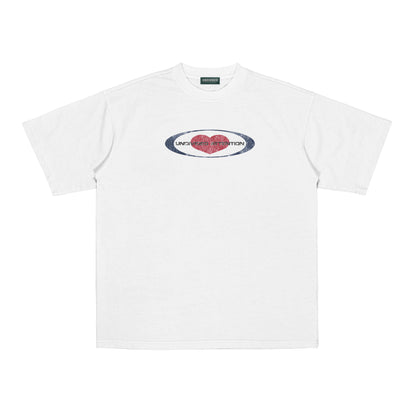 "TAGET HEART" WHITE / MEDIUM FIT