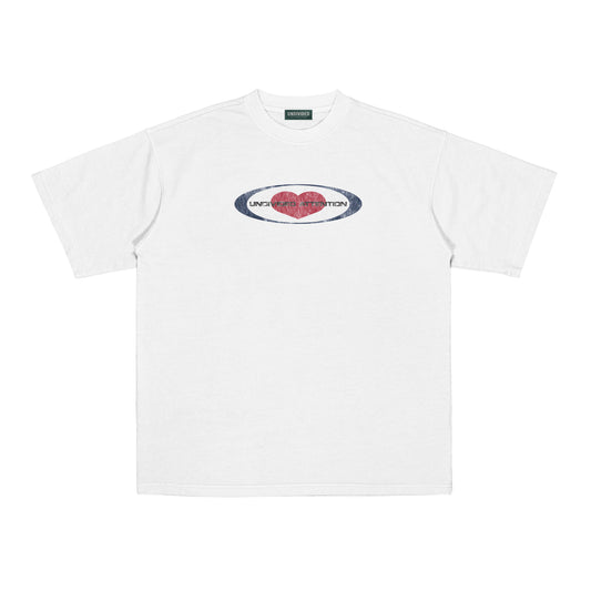 "TAGET HEART" WHITE / MEDIUM FIT