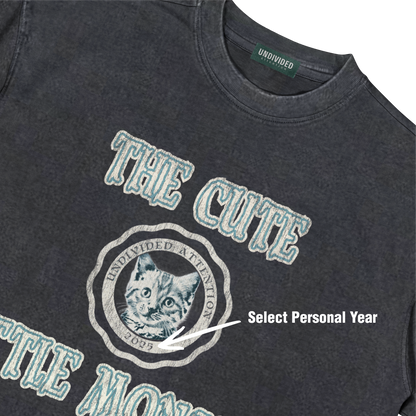 "THE CUTE LITTLE MONSTER #01" BLACK / OVERSIZED FIT