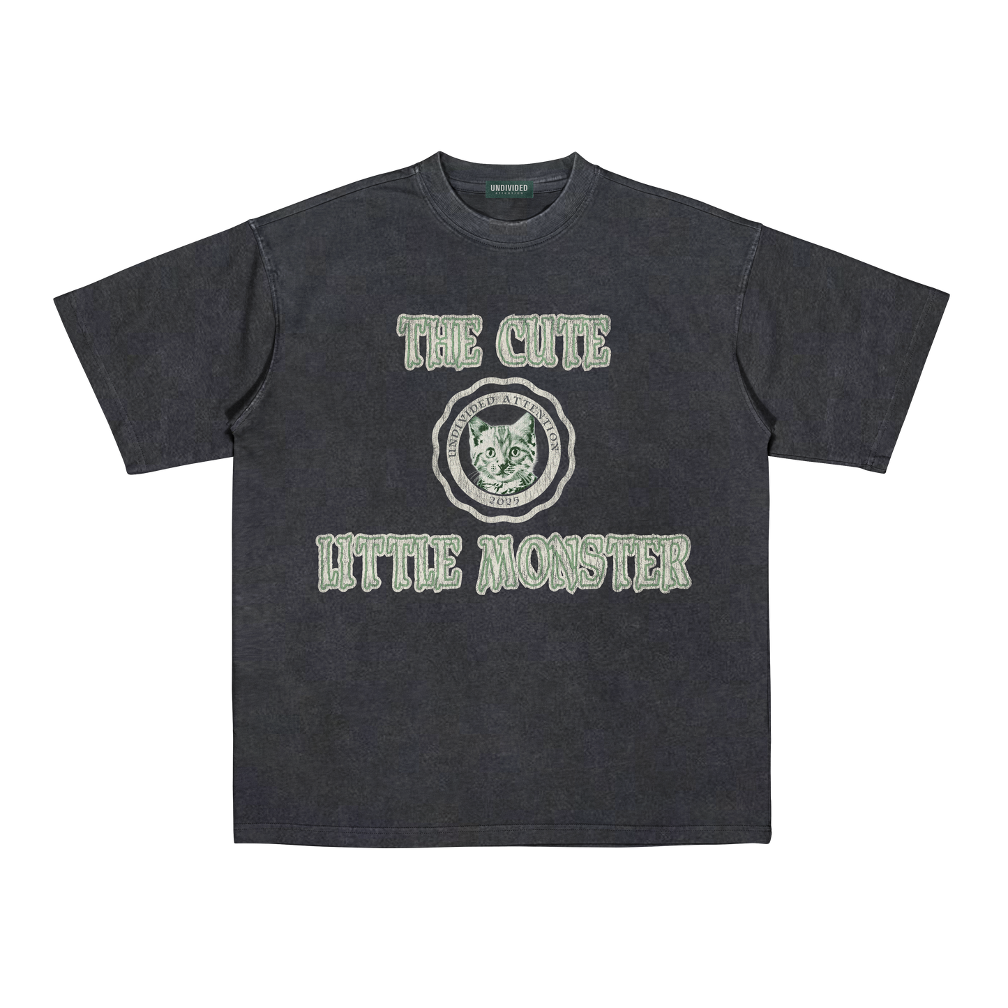 "THE CUTE LITTLE MONSTER #01" BLACK / OVERSIZED FIT