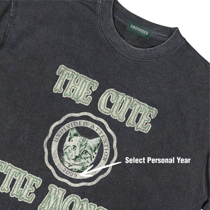 "THE CUTE LITTLE MONSTER #01" BLACK / OVERSIZED FIT