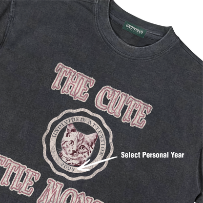 "THE CUTE LITTLE MONSTER #01" BLACK / OVERSIZED FIT