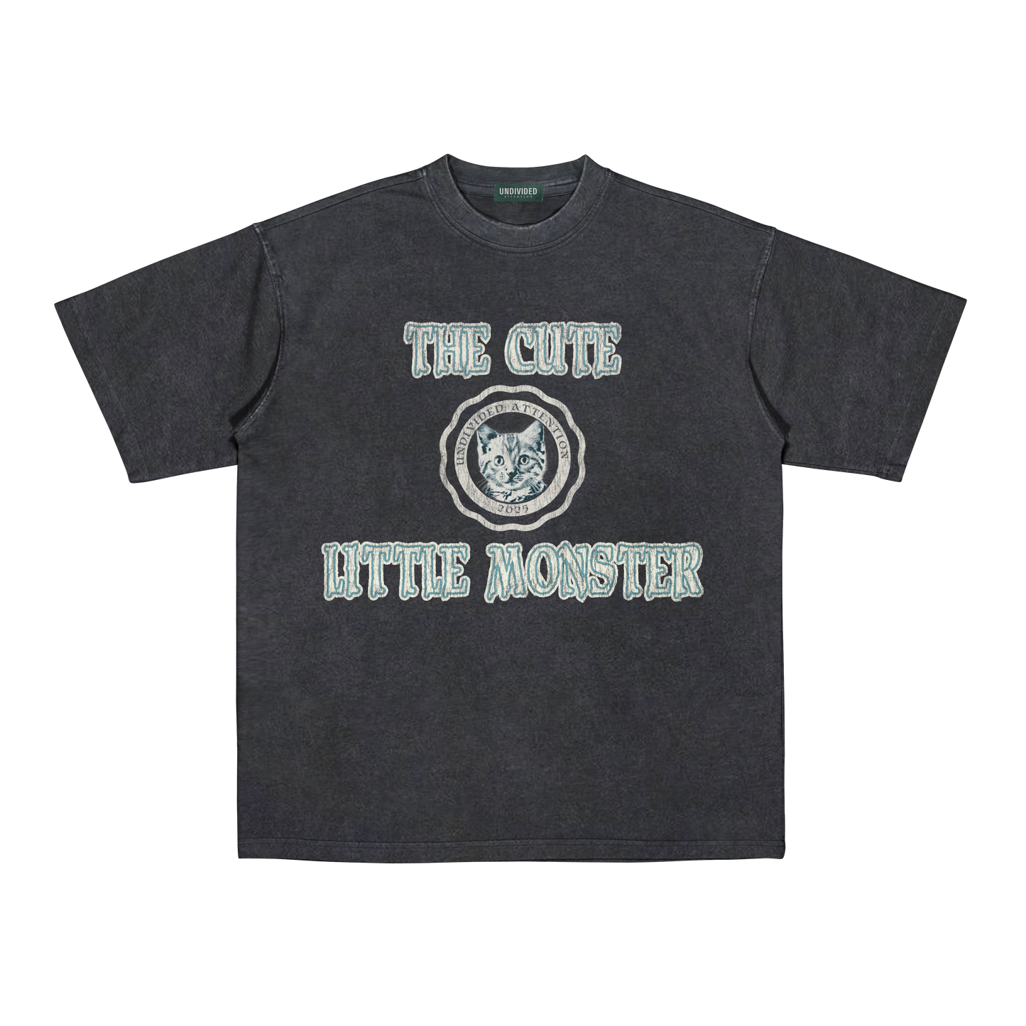 "THE CUTE LITTLE MONSTER #01" BLACK / OVERSIZED FIT