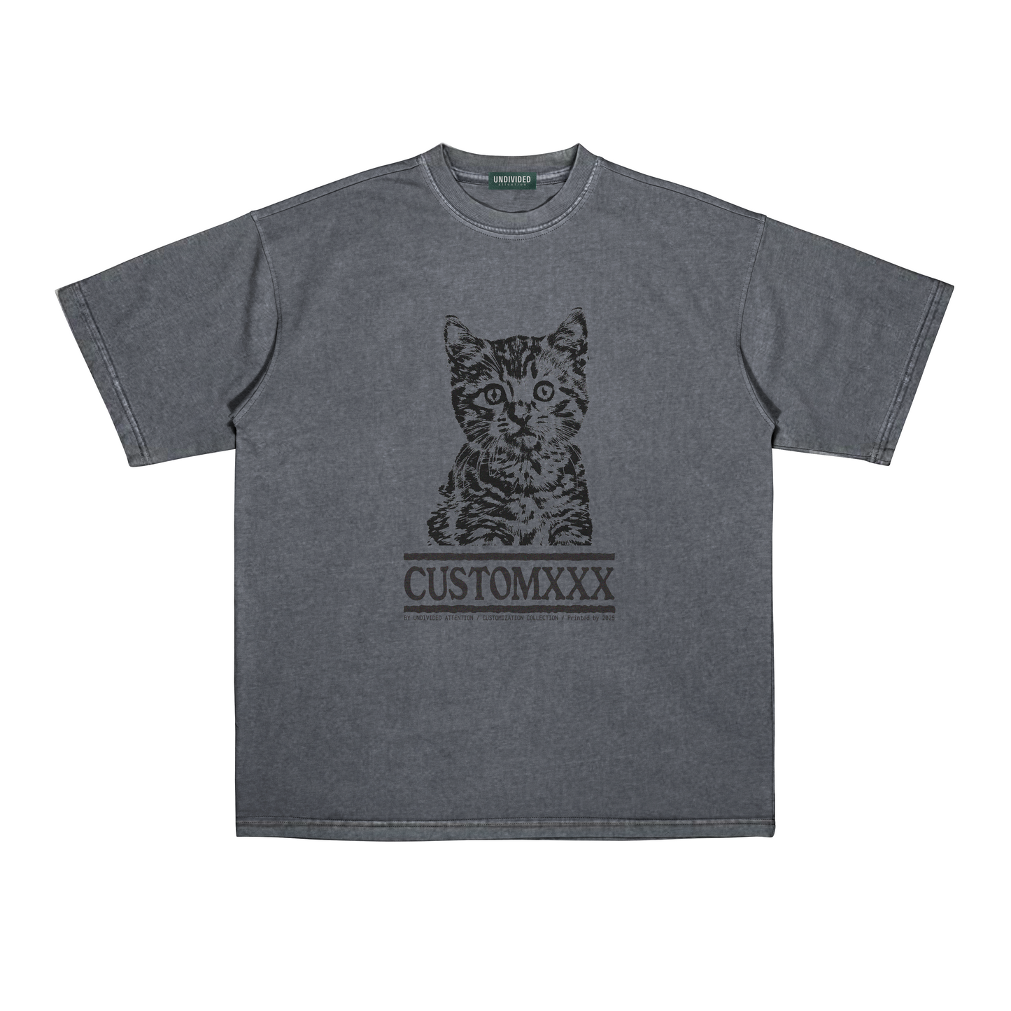 "CUSTOM PET TEE #1" WHITE / OVERSIZED FIT