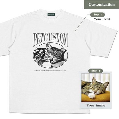 "CUSTOM PET TEE #2" WHITE / MEDIUM FIT