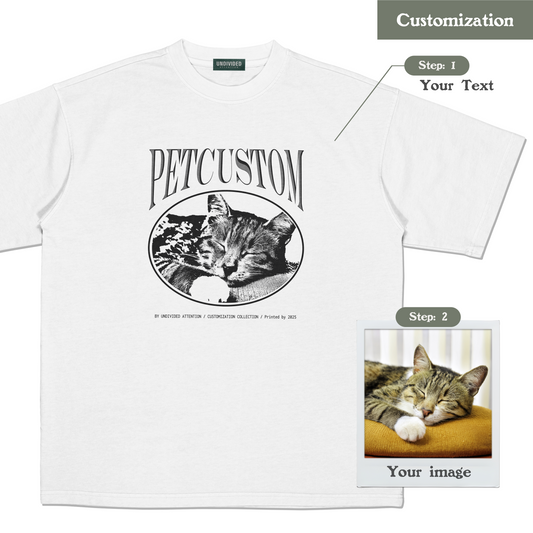 "CUSTOM PET TEE #2" WHITE / MEDIUM FIT
