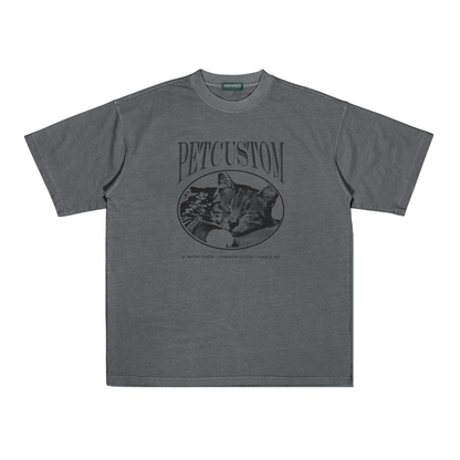 "CUSTOM PET TEE #2" GREY / MEDIUM FIT