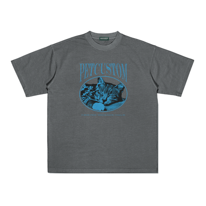 "CUSTOM PET TEE #2" GREY / MEDIUM FIT