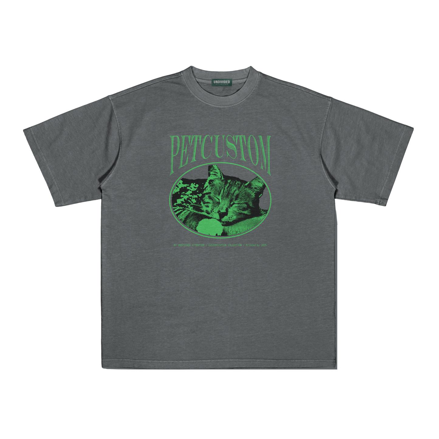 "CUSTOM PET TEE #2" GREY / MEDIUM FIT