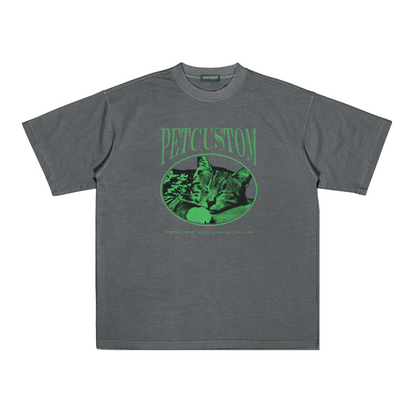 "CUSTOM PET TEE #2" GREY / MEDIUM FIT
