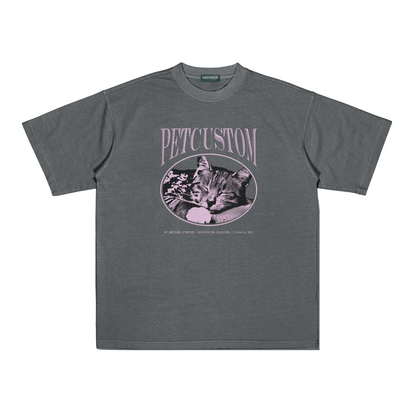 "CUSTOM PET TEE #2" GREY / MEDIUM FIT