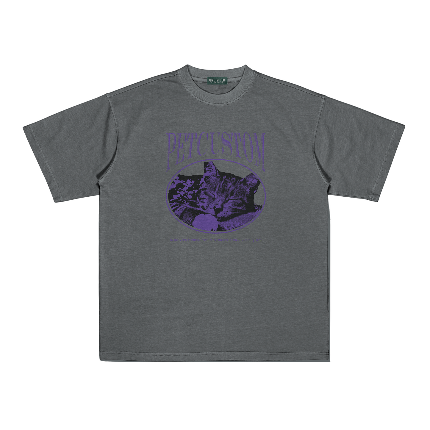 "CUSTOM PET TEE #2" GREY / MEDIUM FIT