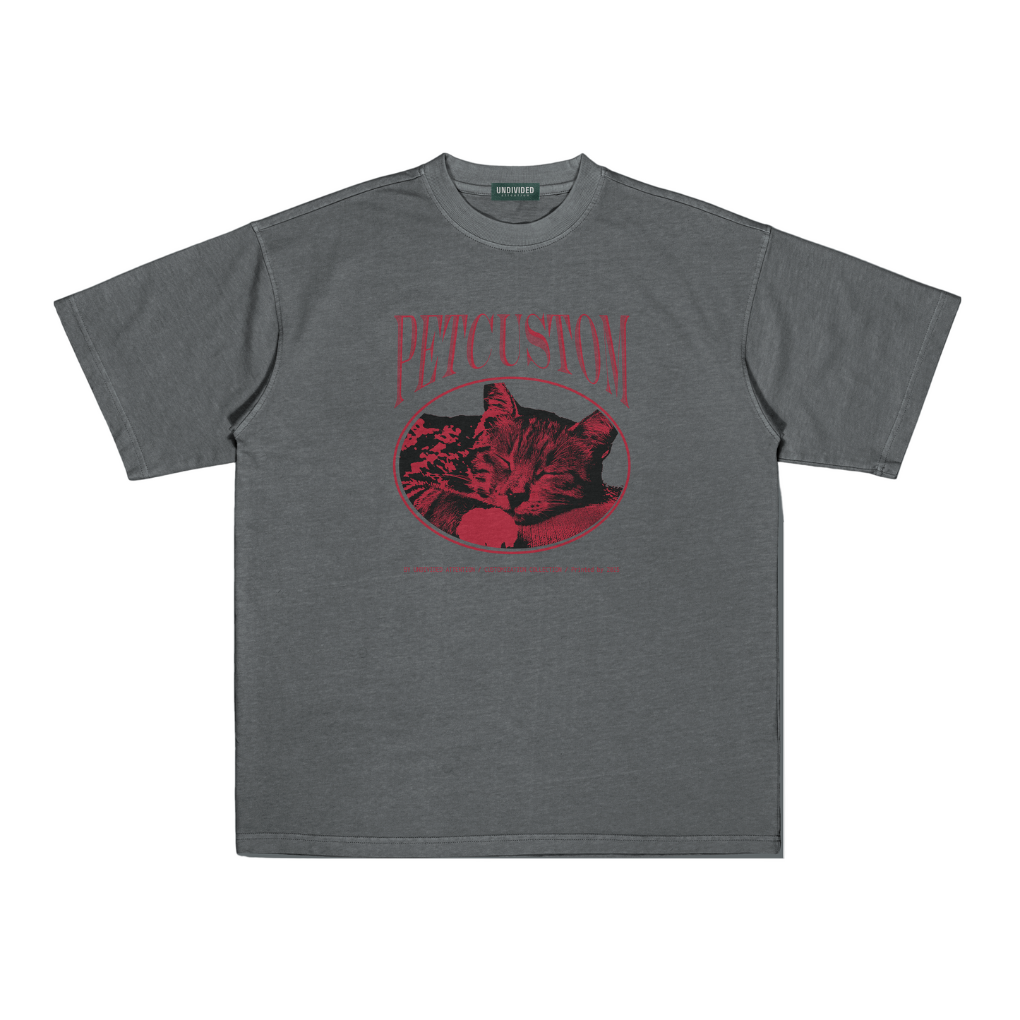 "CUSTOM PET TEE #2" GREY / MEDIUM FIT