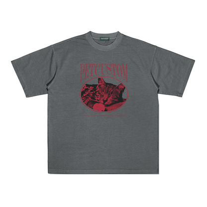"CUSTOM PET TEE #2" GREY / MEDIUM FIT