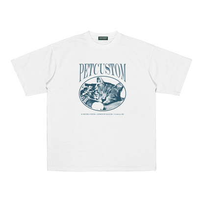 "CUSTOM PET TEE #2" WHITE / MEDIUM FIT