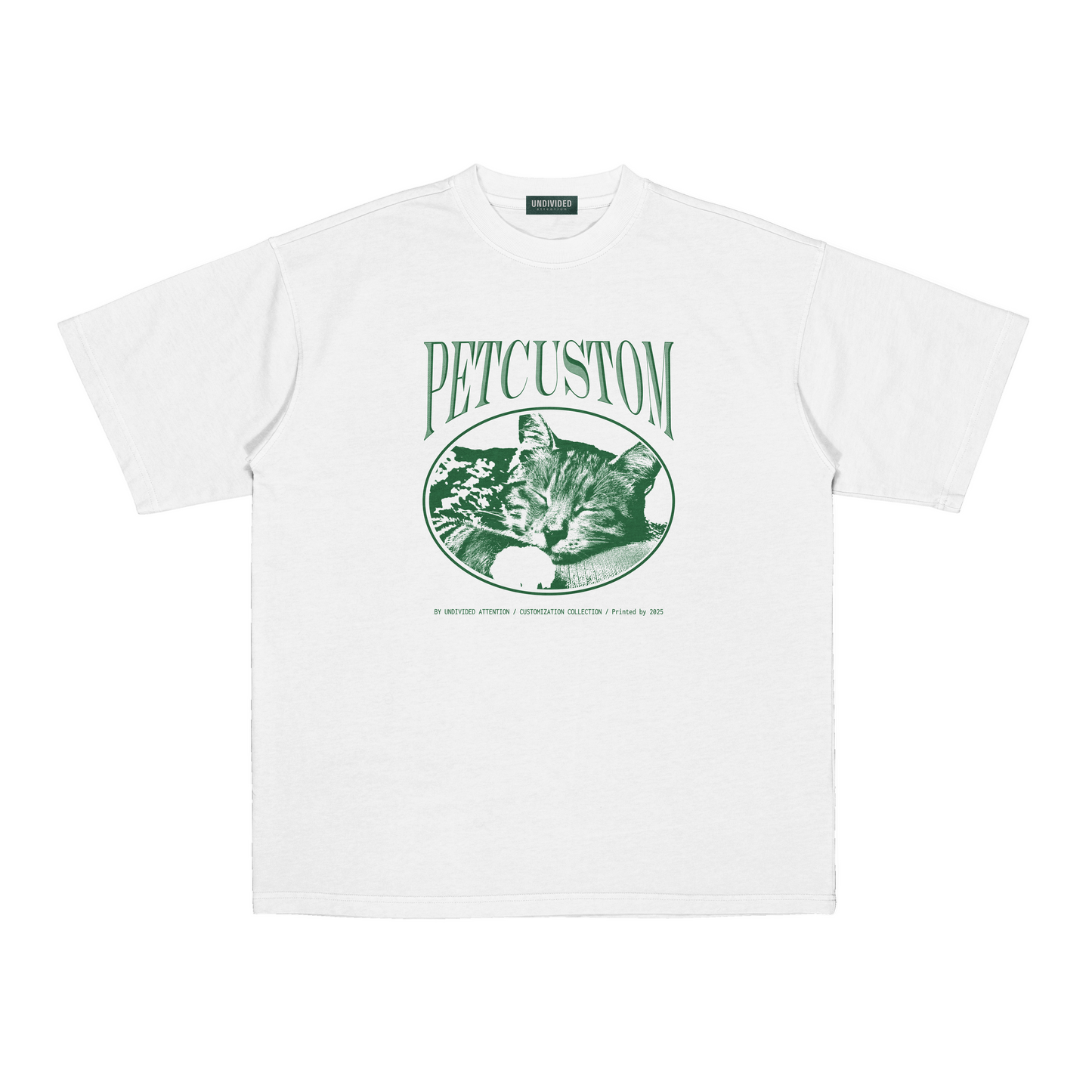 "CUSTOM PET TEE #2" WHITE / MEDIUM FIT