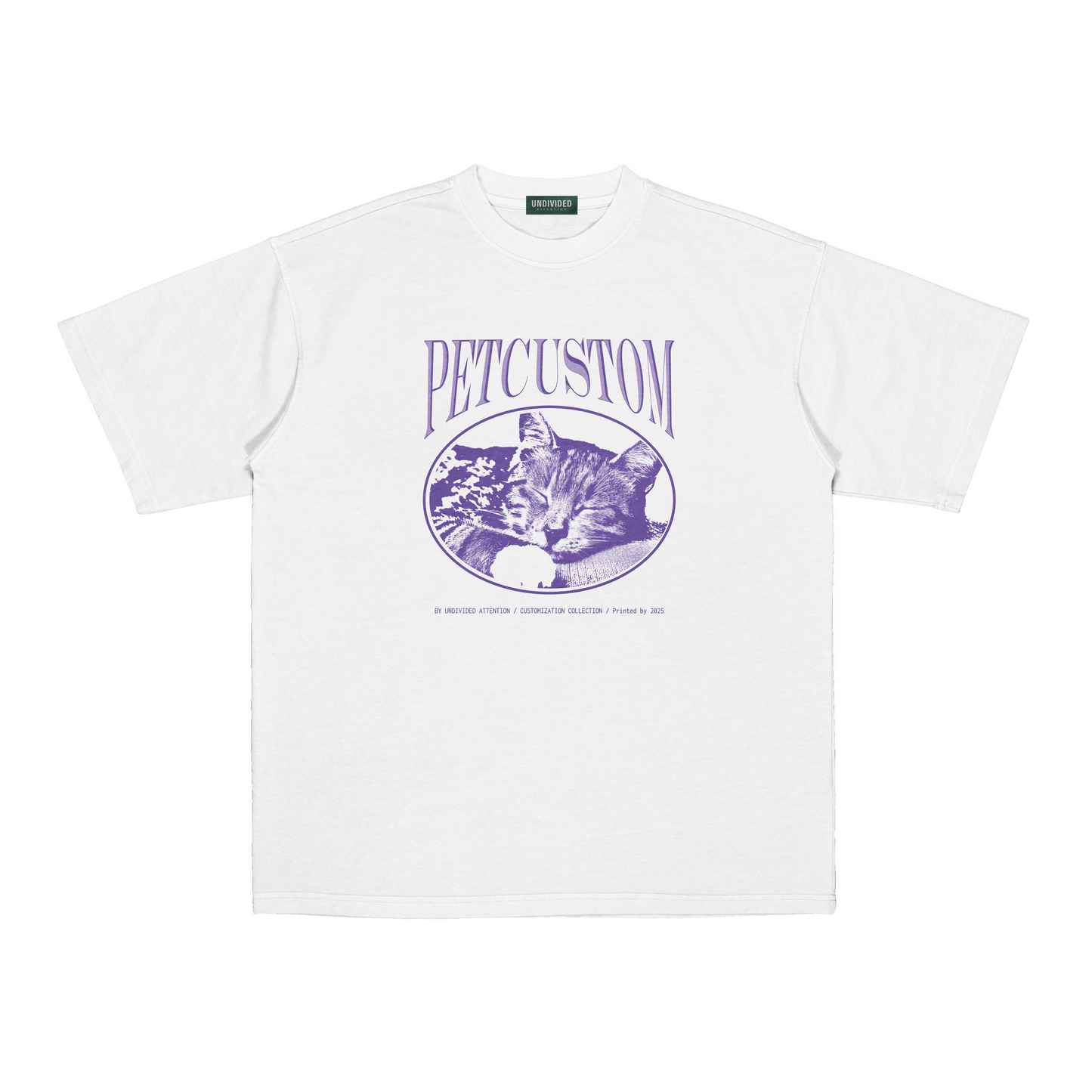 "CUSTOM PET TEE #2" WHITE / MEDIUM FIT