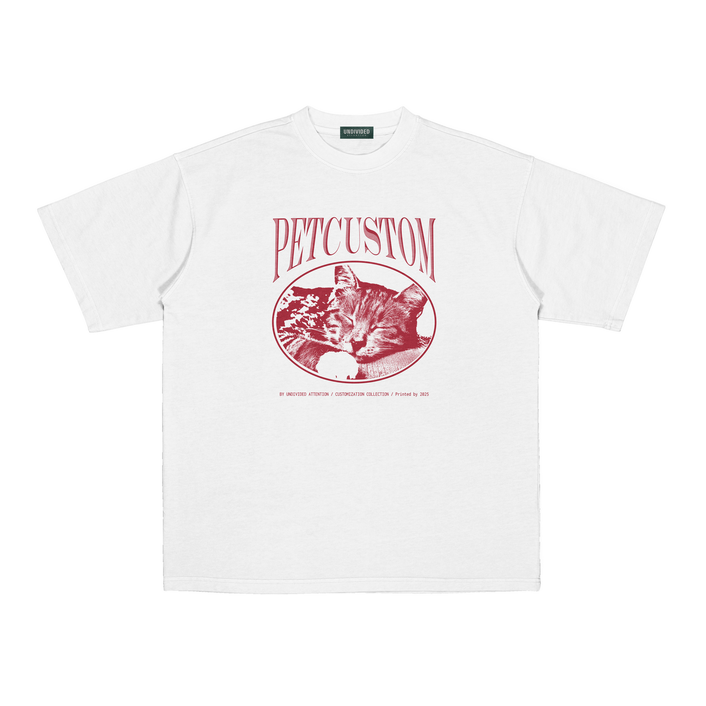 "CUSTOM PET TEE #2" WHITE / MEDIUM FIT