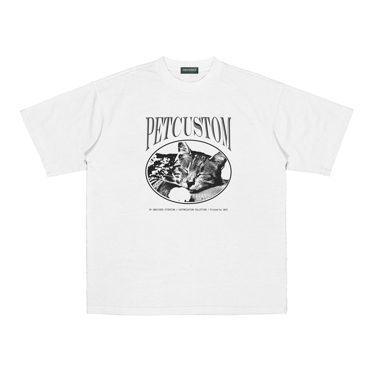 "CUSTOM PET TEE #2" WHITE / MEDIUM FIT