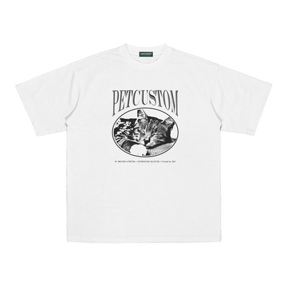 "CUSTOM PET TEE #2" WHITE / MEDIUM FIT