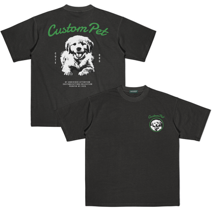 "CUSTOM DOG TEE #3" BLACK / MEDIUM FIT